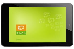 mobile survey system bundle RollaPoll app with Google Nexus 9 tablet 